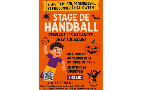Inscriptions Stage Hand du 27 au 31 octobre 2025
